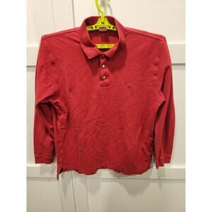 Brooks Brothers Polo Shirt Mens XL Red Long Sleeve Golf Rugby Athleisure Preppy